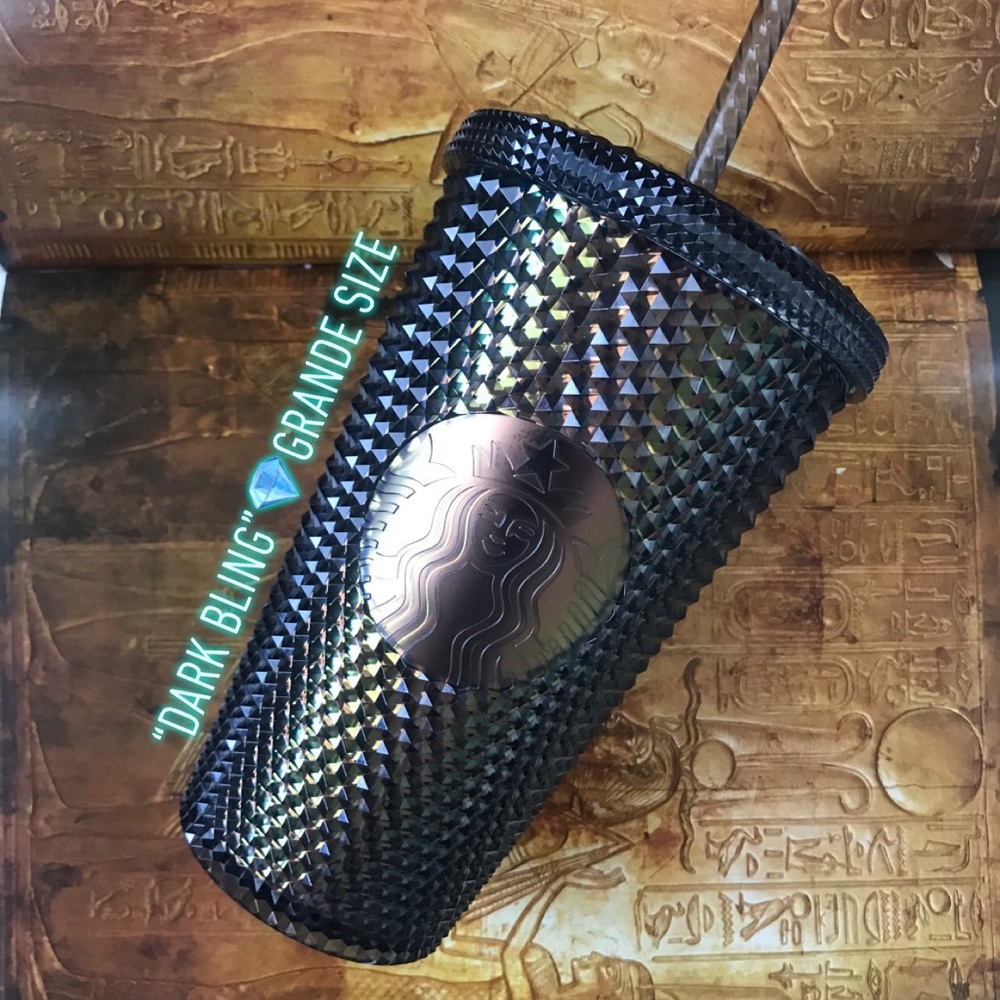 Starbucks Dark Bling Grande size + Venti included! - Picture 2 of 4